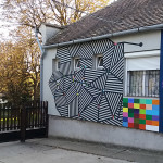 2017 Muurschildering, Pécsbagota, Hongarije